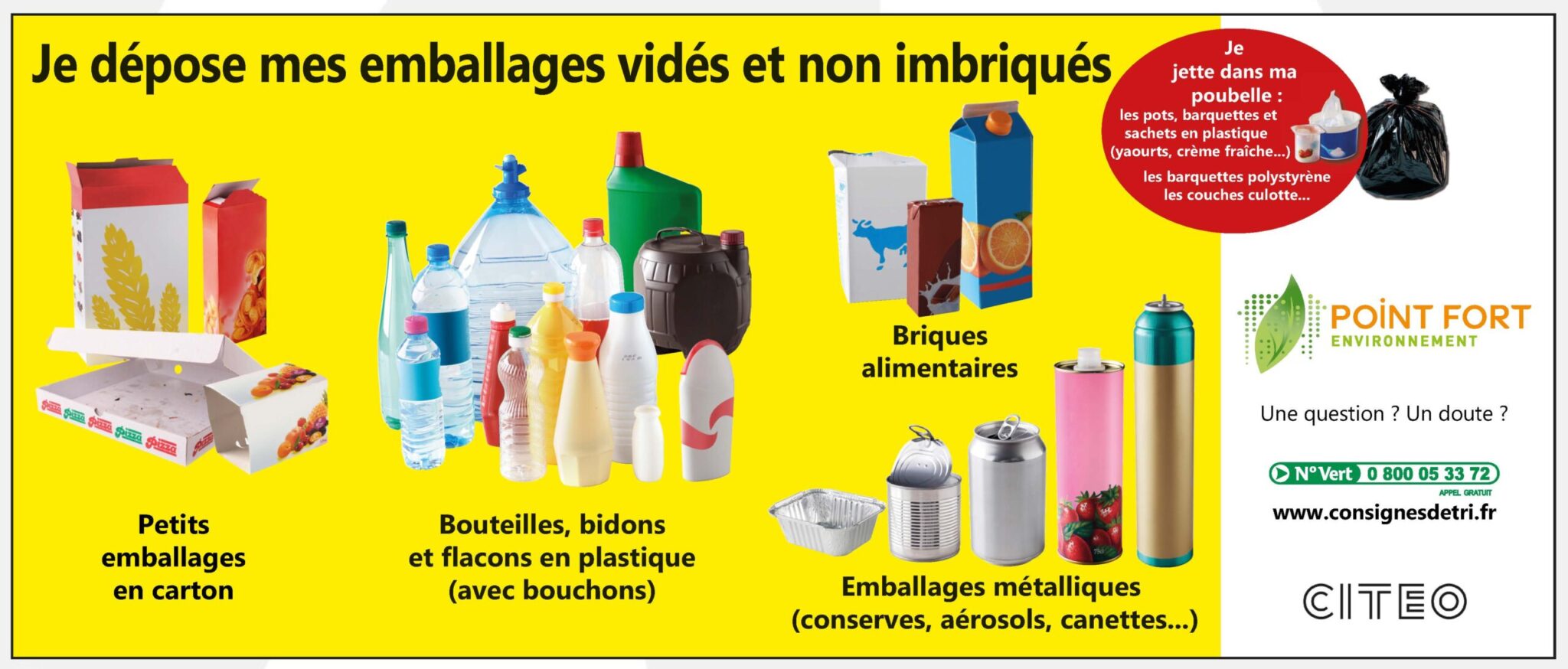Consignes de tri de emballages