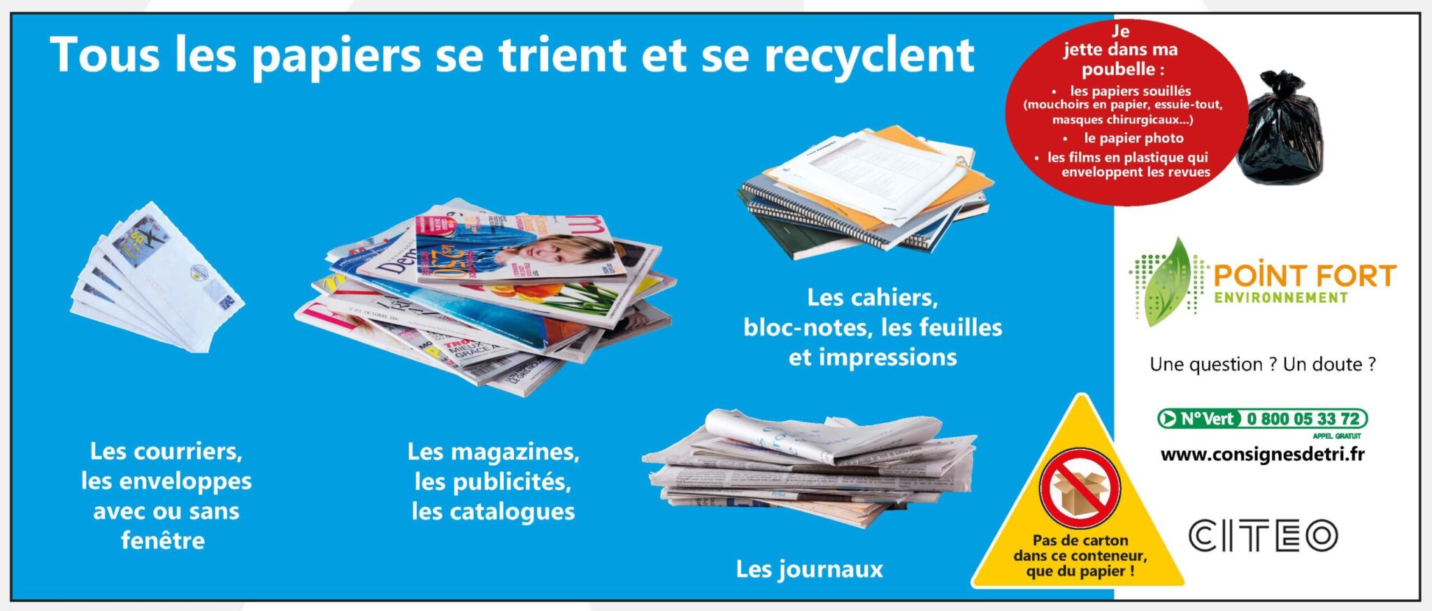consignes de tri du papier