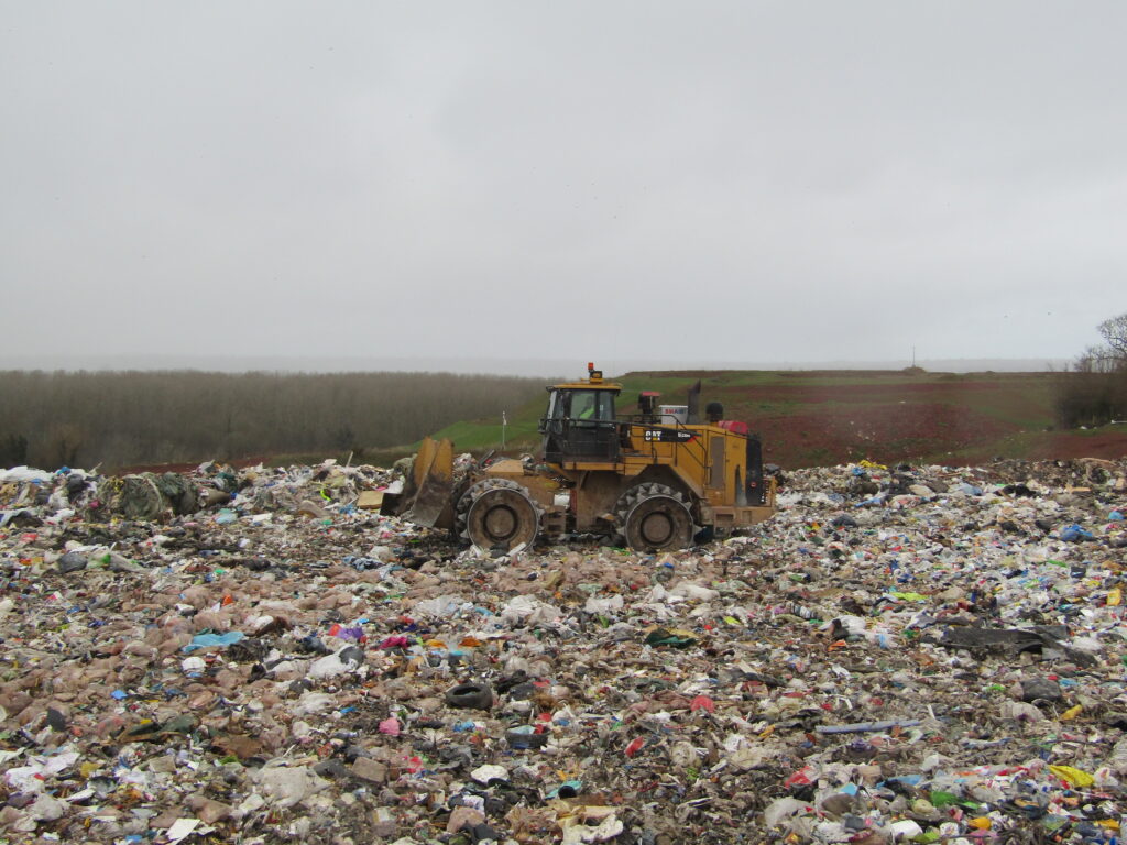 Déchets du centre d'enfouissement