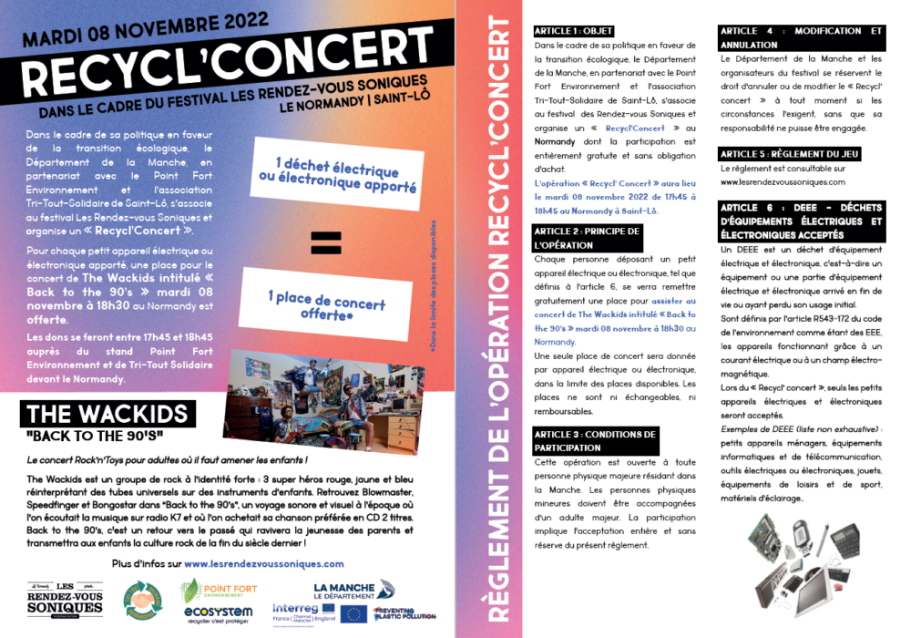 Flyer du Recycl'concert