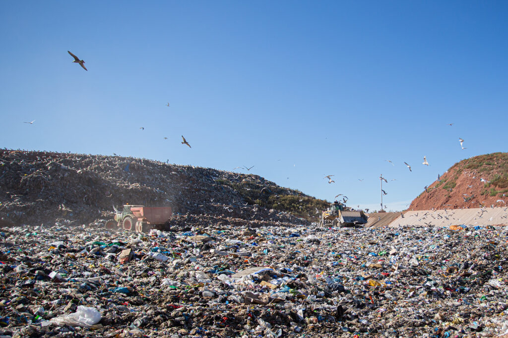 Déchets du centre d'enfouissement