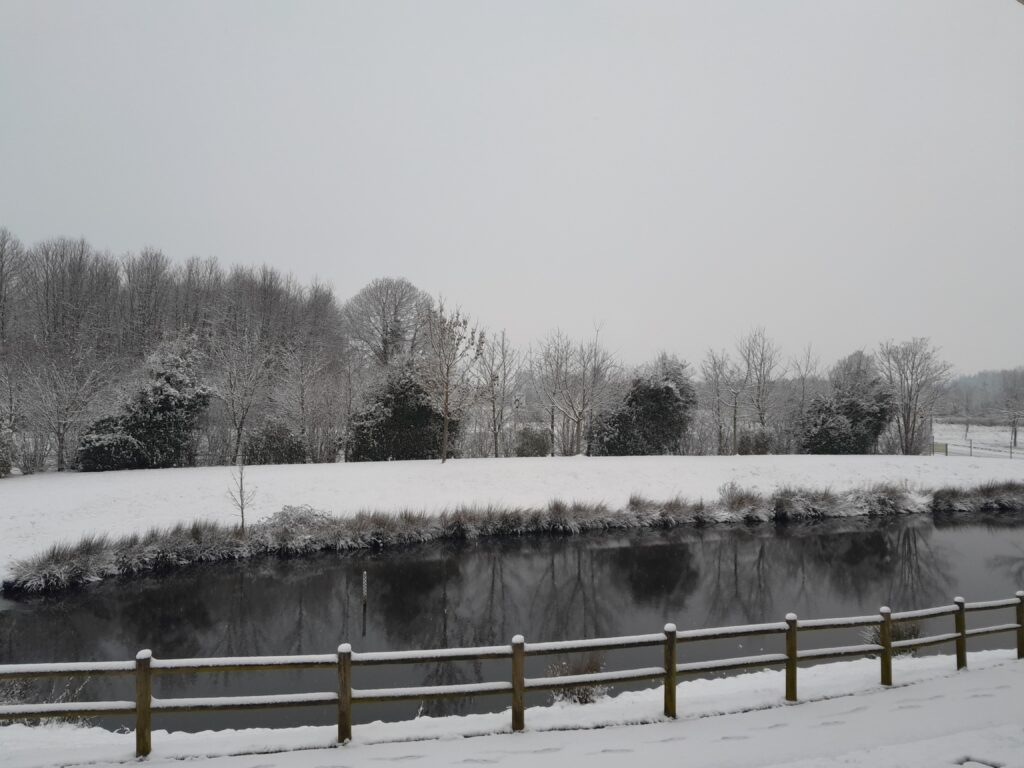Site de Cavigny sous la neige